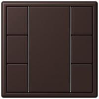 Кнопочный модуль КNX Jung Les Couleurs® Le Corbusier terre d‘ombre brulee 59 F 50 с тремя парами кнопок LC503TSA4320J