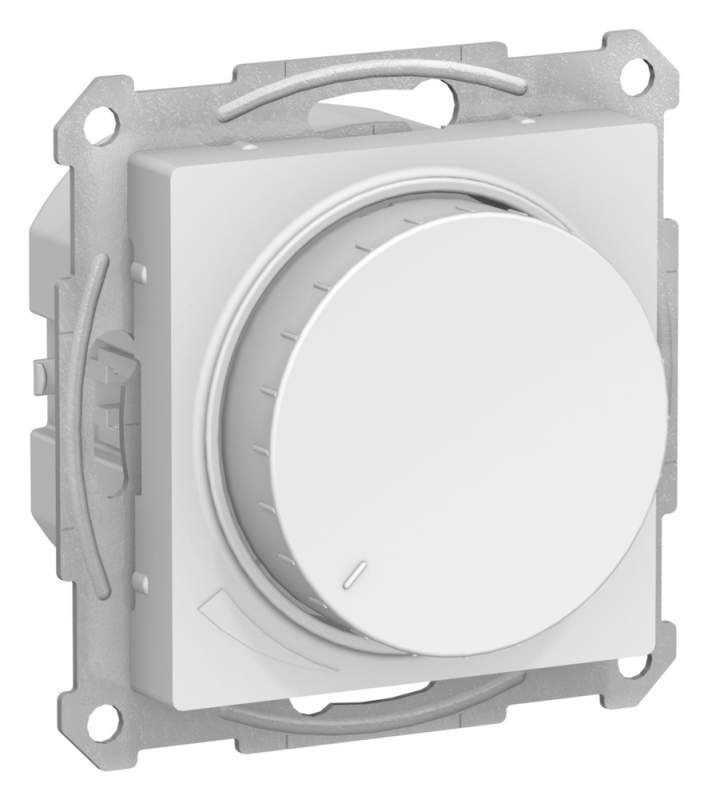 Диммер поворотный Systeme Electric серии AtlasDesign, Led, Rc, 400Вт, Мех., Лотос ATN001323  фото | Capital Power - инженерные системы