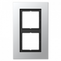 Рамка Jung LS Plus Алюминий 2 поста LSP982AL LSP982AL  фото | Capital Power - инженерные системы