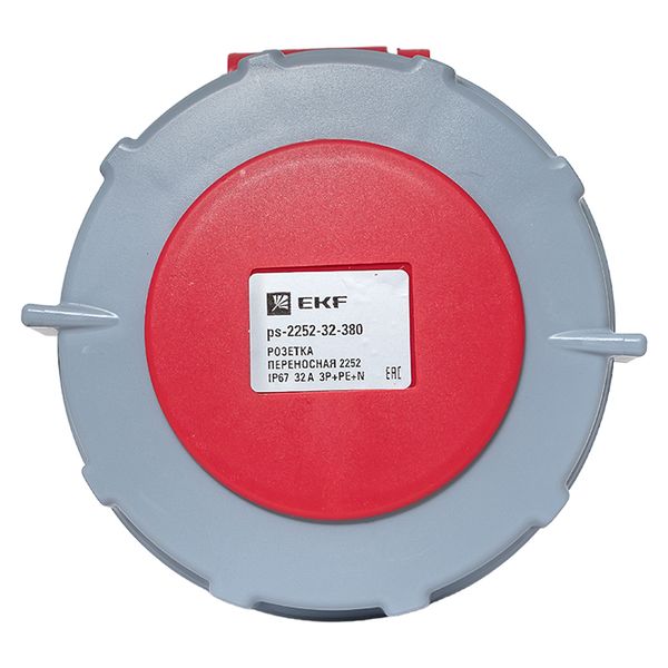 Розетка переносная 2252 3Р+РЕ+N 32А 380В IP67 EKF PROxima PS-2252-32-380  фото | Capital Power - инженерные системы