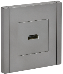 Розетка HDMI FP540 сталь IEK серии FORTE&PIANO FP-H10-K46  фото | Capital Power - инженерные системы