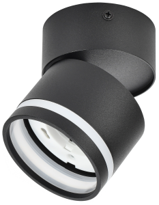 LIGHTING Светильник 4034 настенно-потолочный под лампу GX53 черный IEK LT-USB0-4034-GX53-1-K02  фото | Capital Power - инженерные системы