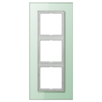 Рамка Jung LS Plus Светло-зеленый 3 поста LSP983GLAS LSP983GLAS  фото | Capital Power - инженерные системы