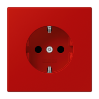 Розетка Jung Les Couleurs® Le Corbusier rouge vermillon 31 SCHUKO® со встроенной повышенной защитой от прикосновения LC1520KI32090