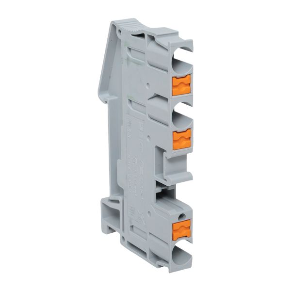 Клеммная колодка пружинная 6 Push-in 3 вывода серая PIT-6-3  фото | Capital Power - инженерные системы