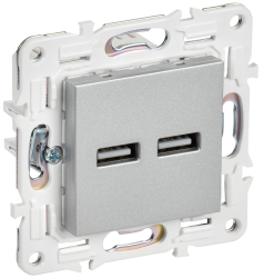 Розетка USB A+A 3,1А SK-R15S серебряный IEK серии SKANDY SK-U21-D31-K23  фото | Capital Power - инженерные системы
