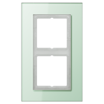 Рамка Jung LS Plus Светло-зеленый 2 поста LSP982GLAS LSP982GLAS  фото | Capital Power - инженерные системы
