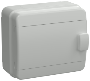 TEKFOR Корпус пластиковый КМПн-8 IP65 серая непрозрачная дверь IEK TF5-KP73-N-08-65-K03-K03  фото | Capital Power - инженерные системы