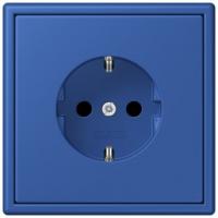 Розетка Jung Les Couleurs® Le Corbusier bleu outremer 59 SCHUKO® со встроенной повышенной защитой от прикосновения LC1520KI4320K