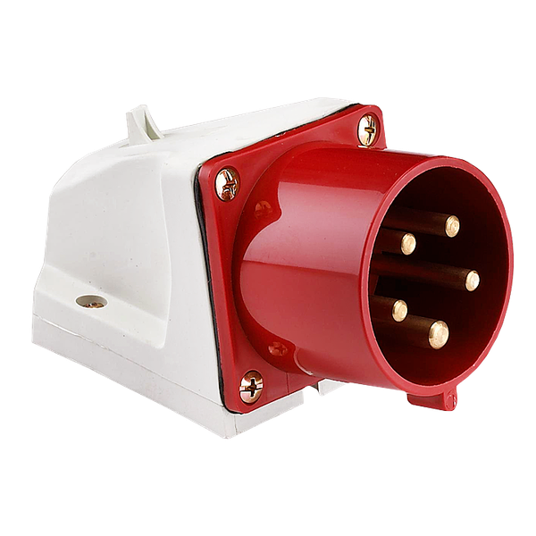 Вилка стационарная 525 3Р+РЕ+N 32А 380В IP44 EKF PS-525-32-380  фото | Capital Power - инженерные системы