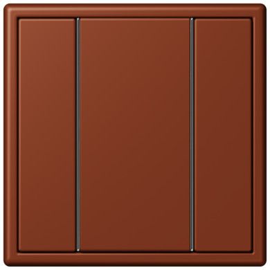 Кнопочный модуль КNX Jung Les Couleurs® Le Corbusier terre sienne brulee 59 F 50 с одной парой кнопок LC501TSA4320D LC501TSA4320D  фото | Capital Power - инженерные системы