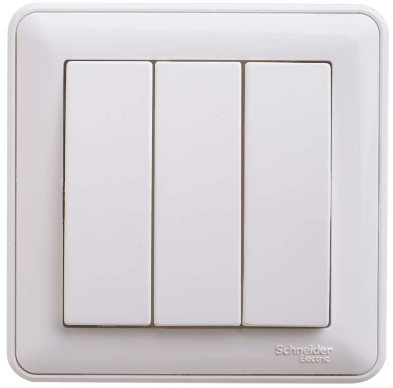 Выключатель 3-клавишный Systeme Electric серии W59, 10АХ, в сборе, БЕЛЫЙ VS0510-351-18  фото | Capital Power - инженерные системы