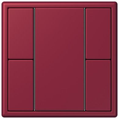 Кнопочный модуль КNX Jung Les Couleurs® Le Corbusier le rubis F 50 с двумя парами кнопок LC502TSA4320M LC502TSA4320M  фото | Capital Power - инженерные системы