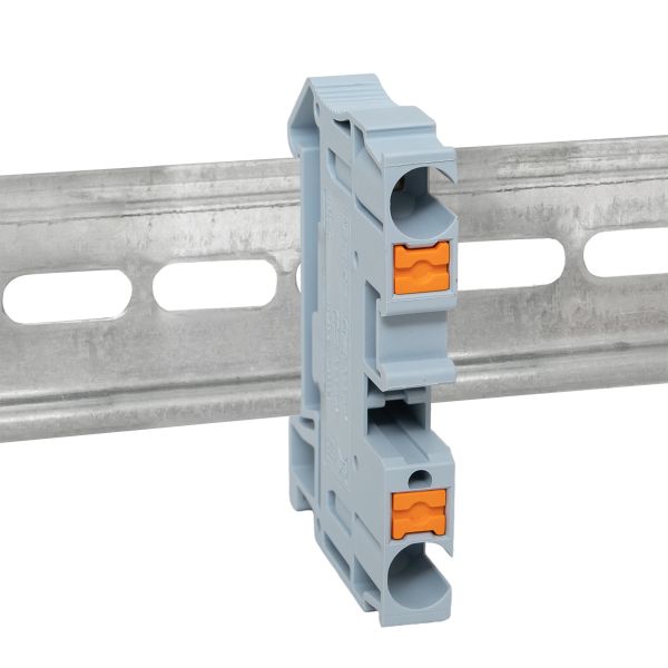Клеммная колодка пружинная 6 Push-in серая PIT-6  фото | Capital Power - инженерные системы