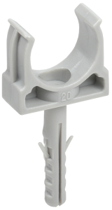 ELASTA Держатель с защелкой и дюбелем CT20 (без винта) IEK CTA10MP-CT20-K41-100  фото | Capital Power - инженерные системы