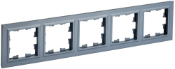 Рамка 5-местная РУ-5-БрМ маренго IEK серии BRITE BR-M52-K35  фото | Capital Power - инженерные системы