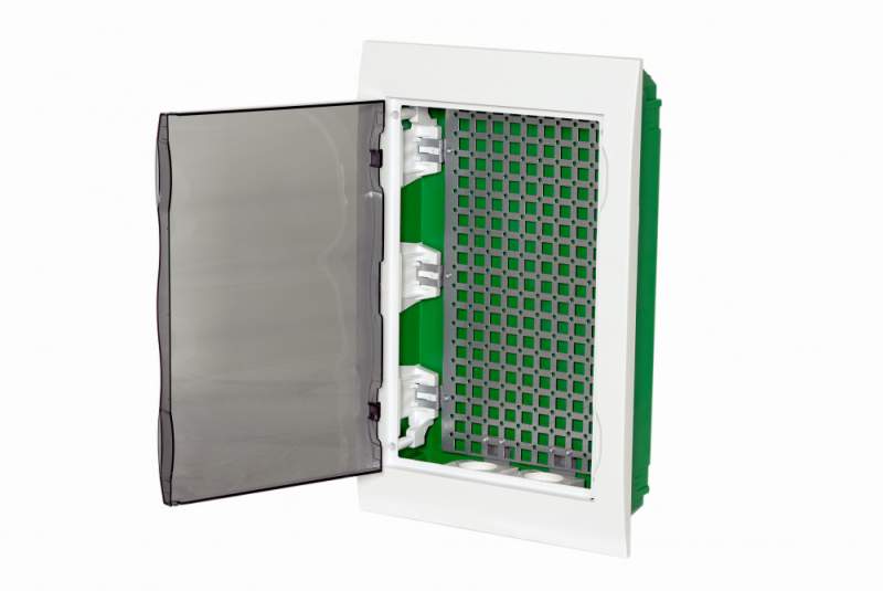 City9 Box IT корпус встраиваемый с проз дв. 3ряд/36мод 2 розетки EZ9E312S2FIT  фото | Capital Power - инженерные системы