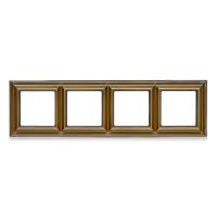 Рамка Jung ECO Profi Deco Античная латунь 4 поста EPD484AT