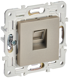 Розетка компьютерная RJ45 кат.6 SK-K02Sh шампань IEK серии SKANDY SK-K10-2-K37  фото | Capital Power - инженерные системы