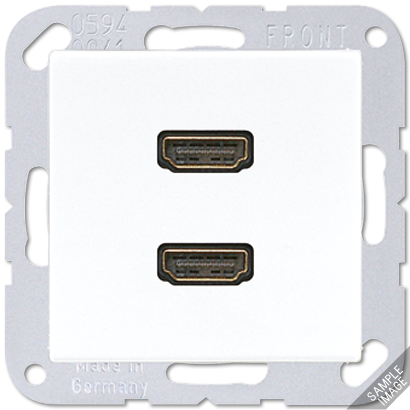 Плата Jung SL серия слоновая кость гнезда 2*HDMI MAA1133 MAA1133  фото | Capital Power - инженерные системы
