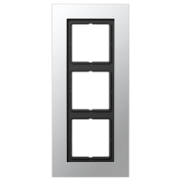 Рамка Jung LS Plus Алюминий 3 поста LSP983AL LSP983AL  фото | Capital Power - инженерные системы