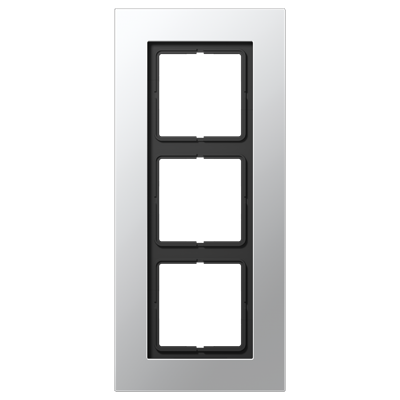 Рамка Jung LS Plus Алюминий 3 поста LSP983AL LSP983AL  фото | Capital Power - инженерные системы