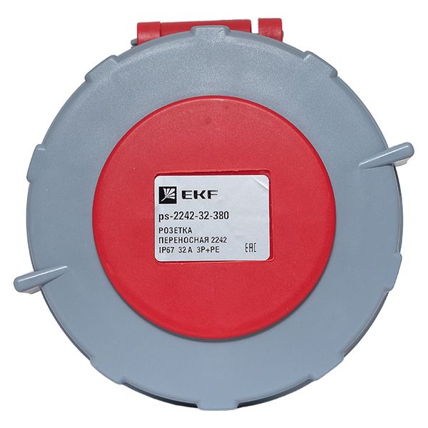 Розетка переносная 2242 3Р+РЕ 32А 380В IP67 EKF PROxima PS-2242-32-380  фото | Capital Power - инженерные системы
