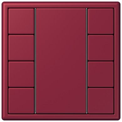 Кнопочный модуль КNX Jung Les Couleurs® Le Corbusier le rubis F 50 с четырьмя парами кнопок LC504TSA4320M LC504TSA4320M  фото | Capital Power - инженерные системы