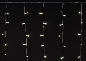 LIGHTING Гирлянда бахрома 4,5х0,7м 200 светодиодов теплый белый свет IP44 прозрачный шнур 3м 230В мерцание транзит IEK LGDU321-1-200-L3-T-S-44  фото | Capital Power - инженерные системы