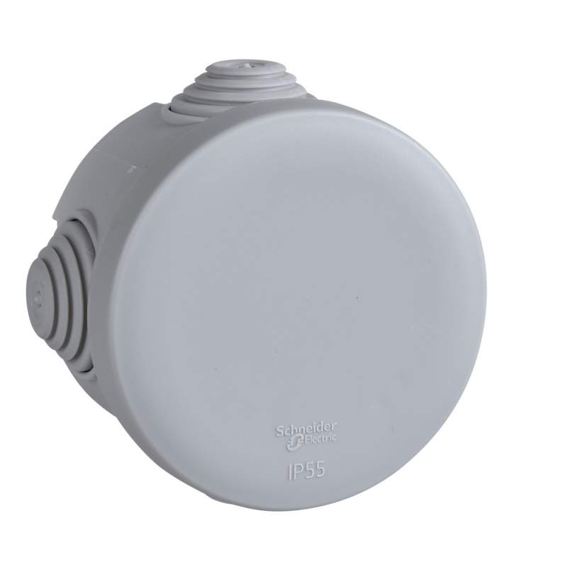 КОРОБКА РАСПРЕД. ОТКР.УСТАНОВКИ D65X40 (внутр.размеры), габариты D84х48, IP55, 4 сальника IMT35093  фото | Capital Power - инженерные системы