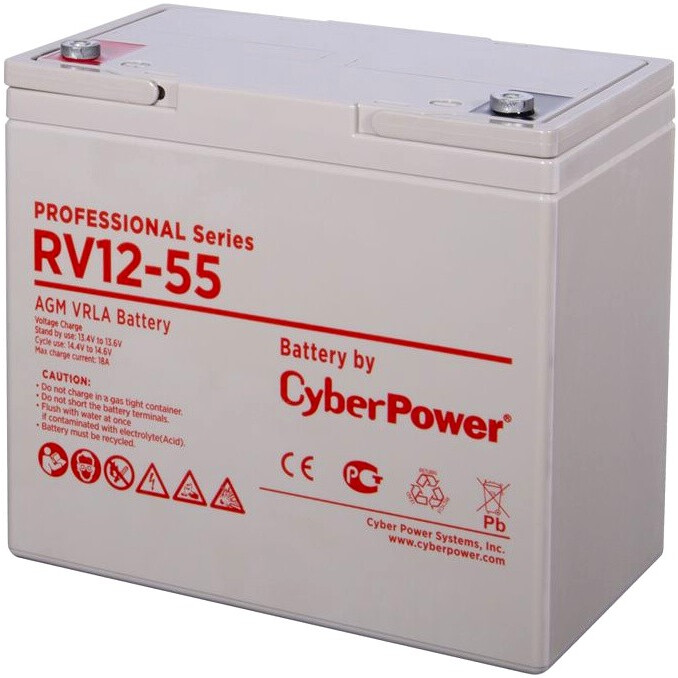 Аккумуляторная батарея CyberPower RV 12-55 RV 12-55  фото | Capital Power - инженерные системы