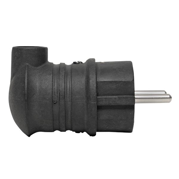Вилка угловая каучуковая 230В 2P+PE 16A IP44 EKF PRO RPS-017-16-230-44-R  фото | Capital Power - инженерные системы