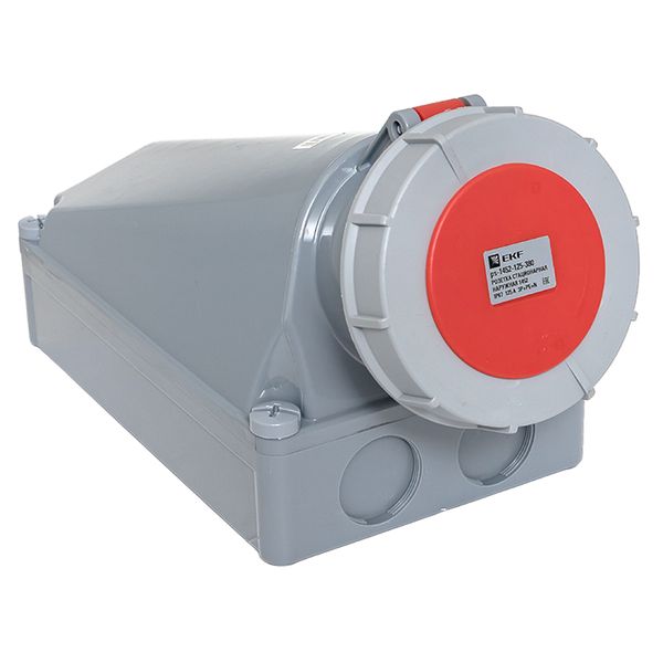 Розетка стационарная наружная 1442 3Р+РЕ 125А 380В IP67 EKF PROxima PS-1442-125-380  фото | Capital Power - инженерные системы