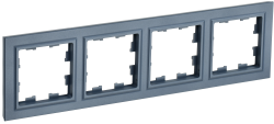 Рамка 4-местная РУ-4-БрМ маренго IEK серии BRITE BR-M42-K35  фото | Capital Power - инженерные системы