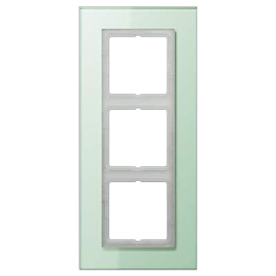 Рамка Jung LS Plus Светло-зеленый 3 поста LSP983GLAS LSP983GLAS  фото | Capital Power - инженерные системы