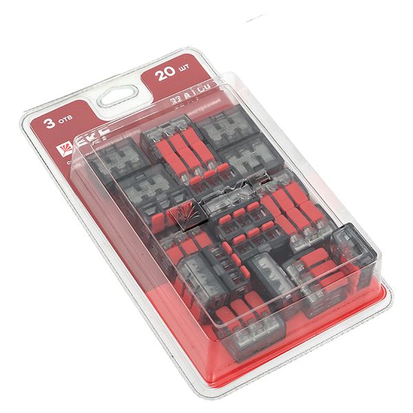 Клемма СМК 221-413 с рычагом 3 отверстия 0,2-4,0 мм2 блистер (20 шт,) EKF PROxima PLC-SMK-221-413B-20  фото | Capital Power - инженерные системы