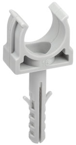 ELASTA Держатель с защелкой и дюбелем CT16 (без винта) IEK CTA10MP-CT16-K41-100  фото | Capital Power - инженерные системы