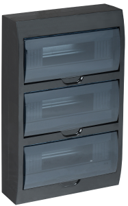KREPTA 3 Корпус пластиковый ЩРН-П-36 IP41 черный IEK MKP12-N-36-41-K02  фото | Capital Power - инженерные системы