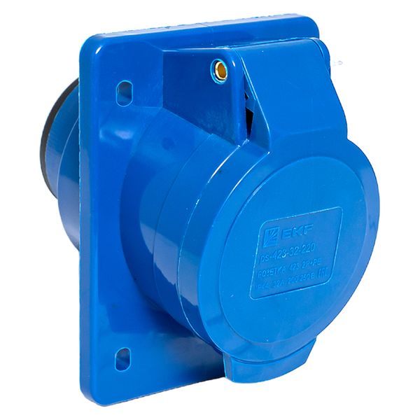 Розетка стационарная внутренняя 423 2Р+РЕ 32А 220В IP44 EKF PS-423-32-220  фото | Capital Power - инженерные системы