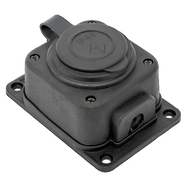 Роз, одномест, с защит, крышкой каучуковая 230В 2P+PE 16A IP44 EKF PRO RPS-014-16-230-44-R  фото | Capital Power - инженерные системы