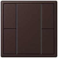 Кнопочный модуль КNX Jung Les Couleurs® Le Corbusier terre d‘ombre brulee 59 F 50 с двумя парами кнопок LC502TSA4320J