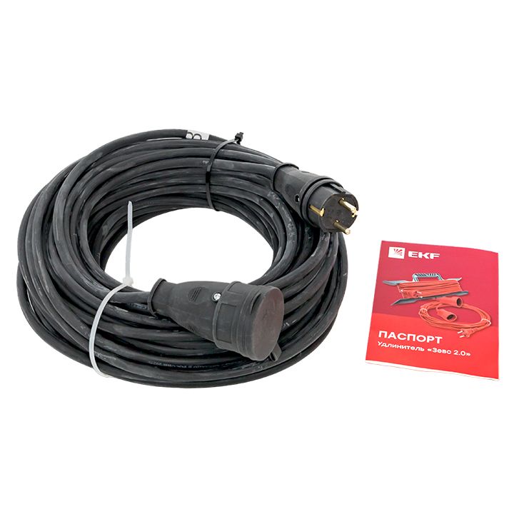 Удлинитель "Зевс 2,0" 50м с заземлением КГ 3*2,5 16А/4кВт IP44 PROxima USB02-16-325-1-50-IP44  фото | Capital Power - инженерные системы