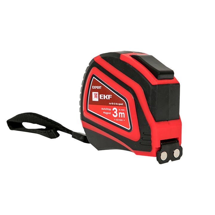 Рулетка измерительная РС-10 (3 м х 16 мм) Autostop Магнит EKF Expert rs-10-3-16-quad  фото | Capital Power - инженерные системы