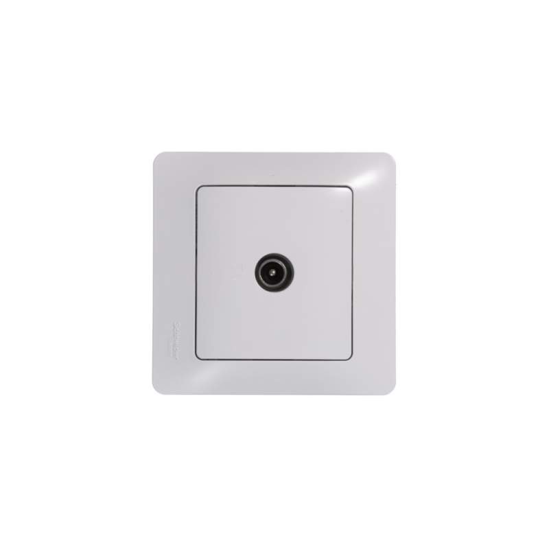 Розетка TV Systeme Electric серии Glossa проходная 4DB, механизм, БЕЛЫЙ GSL000192  фото | Capital Power - инженерные системы