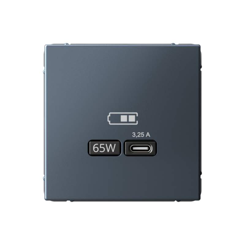 Розетка USB Systeme Electric серии ArtGallery тип-С 65Вт высокоскор.заряд. QC, PD, механизм, ГРИФЕЛЬ GAL000727  фото | Capital Power - инженерные системы