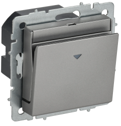 Выключатель карточный 30А ВС10-1-8-БрС сталь IEK серии BRITE BR-V11-0-10-K46  фото | Capital Power - инженерные системы
