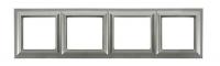 Рамка Jung  ECO Profi Standart Алюминий 4 поста EPS484AL