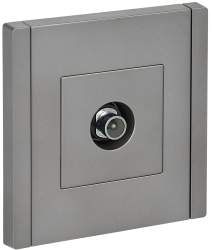 Розетка TV проходная FP529 сталь IEK серии FORTE&PIANO FP-A10-P-K46  фото | Capital Power - инженерные системы