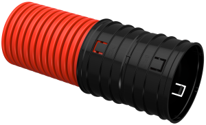 Труба гофрированная двустенная ПНД d=200мм красная (25м) IEK CTG12-200-K04-025-R  фото | Capital Power - инженерные системы