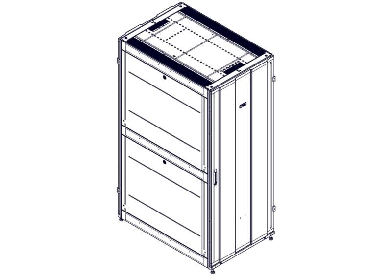 Шкаф Systeme Electric, серия Uniprom, 42U-800/1200, боковые панели 4шт, черный UR3380  фото | Capital Power - инженерные системы